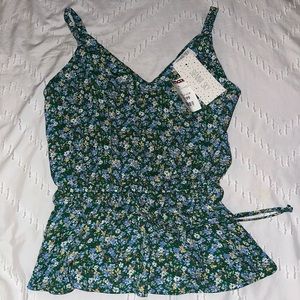 Sienna Sky blouse tank, Floral, Size XS, New with tags, Never worn.